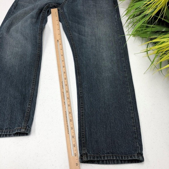 Levis 505 Jeans Boys 10 Husky W30 L26 Blue Denim Regular Fit Classic Youth Kids - Picture 9 of 13